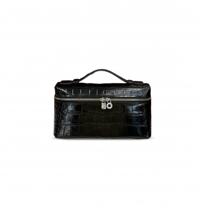 LORO PIANA EXTRA POCKET L19 CROCODILE LEATHER (19*11*6.5cm)